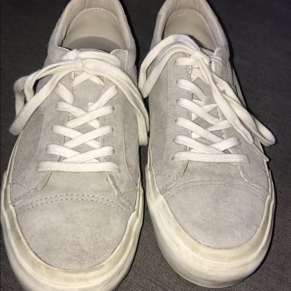 Vans Old Skool Core Gray Canvas Suede Low Top Skate Shoes Men 5/woman 6.5